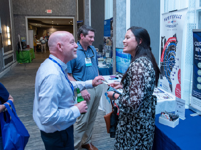 Sponsor booth at an NCEDA event